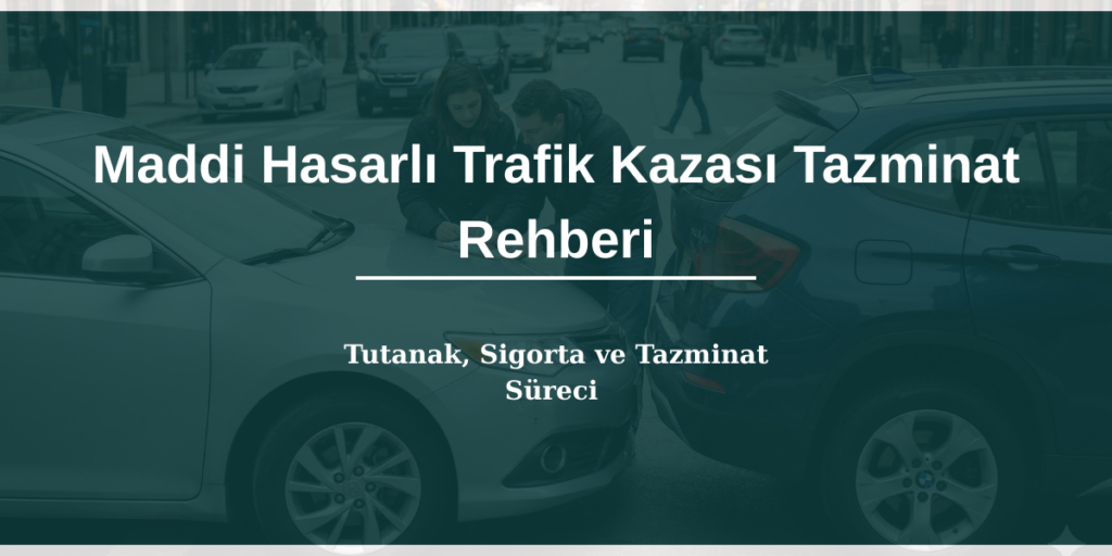 Maddi hasarlı trafik kazası sonrası yapılması gerekenler ve tazminat rehberi